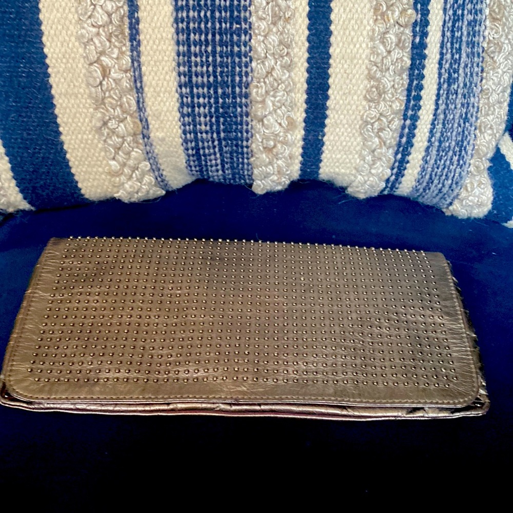 Kenneth Cole Silver/Pewter Clutch Circa 2009